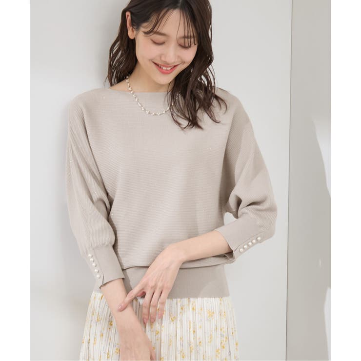 アンジェリーナ7分袖パールドルマンニット | ROPE' PICNIC | 詳細画像5 