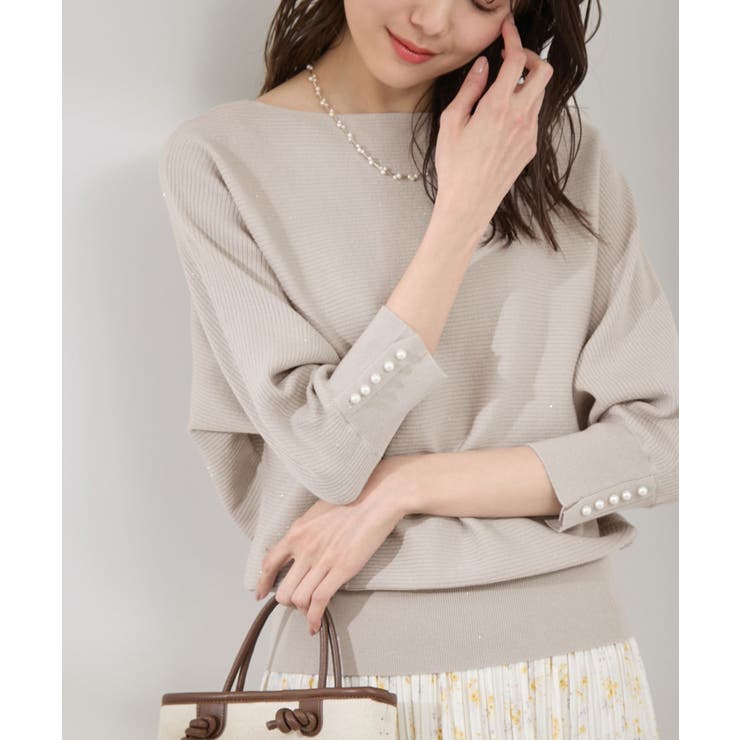 アンジェリーナ7分袖パールドルマンニット | ROPE' PICNIC | 詳細画像7 