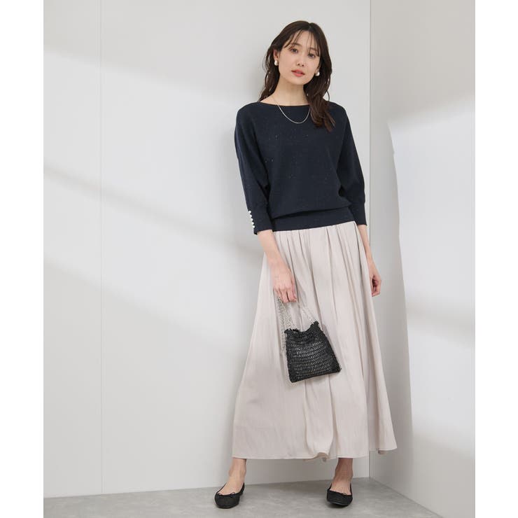 アンジェリーナ7分袖パールドルマンニット | ROPE' PICNIC | 詳細画像8 