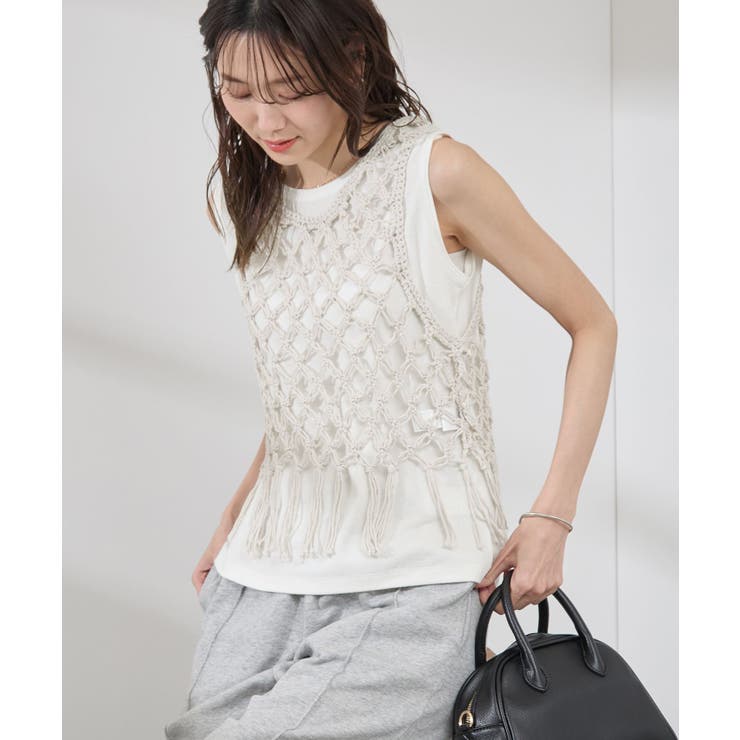 かぎ針ビスチェ×タンクトップセット | ROPE' PICNIC | 詳細画像16 