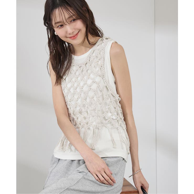 かぎ針ビスチェ×タンクトップセット | ROPE' PICNIC | 詳細画像18 