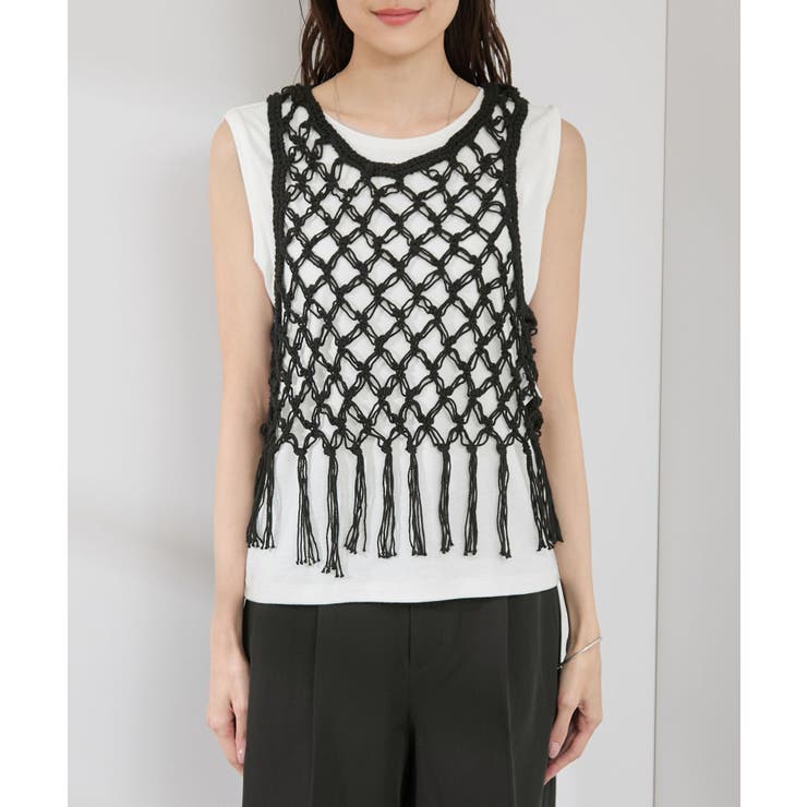 かぎ針ビスチェ×タンクトップセット | ROPE' PICNIC | 詳細画像25 