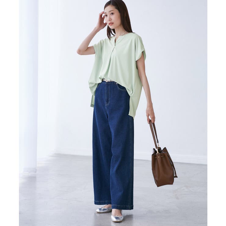 カットジョーゼットスキッパートップス | ROPE' PICNIC | 詳細画像6 