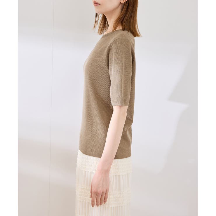 【洗濯機OK】LEVITAハーフスリーブニットプルオーバー | ROPE' PICNIC | 詳細画像17 