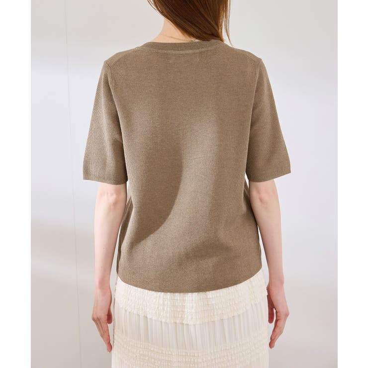 【洗濯機OK】LEVITAハーフスリーブニットプルオーバー | ROPE' PICNIC | 詳細画像18 