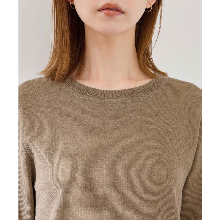 【洗濯機OK】LEVITAハーフスリーブニットプルオーバー | ROPE' PICNIC | 詳細画像19 