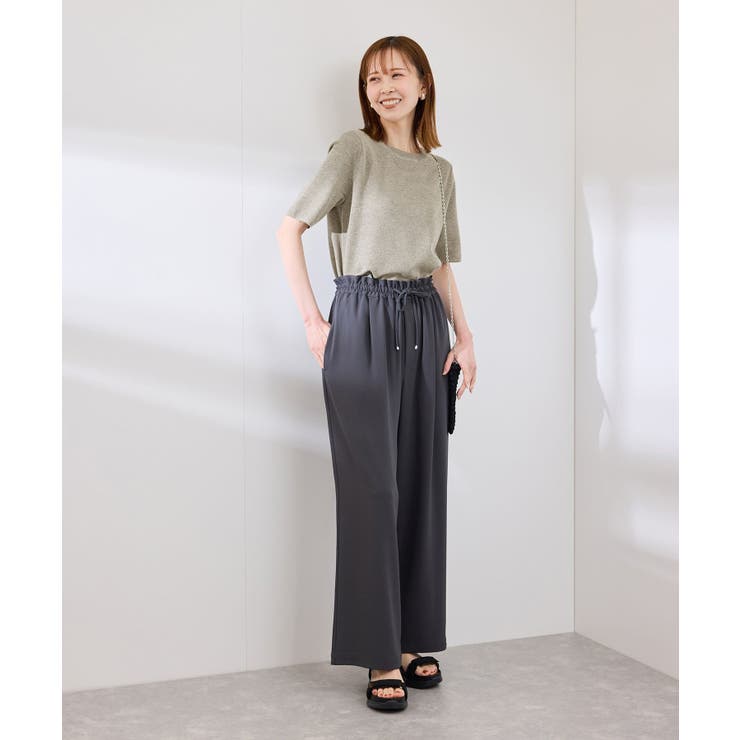 【洗濯機OK】LEVITAハーフスリーブニットプルオーバー | ROPE' PICNIC | 詳細画像3 