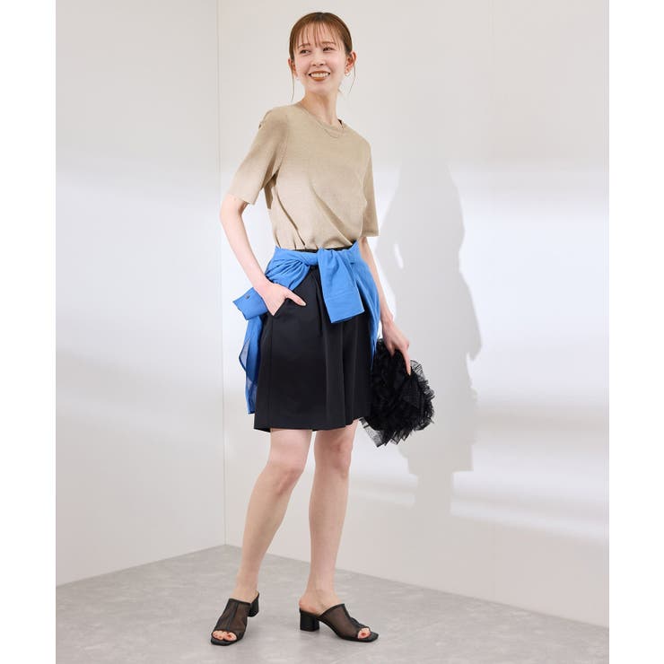 【洗濯機OK】LEVITAハーフスリーブニットプルオーバー | ROPE' PICNIC | 詳細画像6 