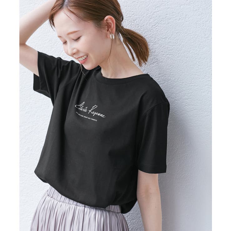 【UVカット・汗染み加工・接触冷感】手描き風ロゴプリントTシャツ | ROPE' PICNIC | 詳細画像4 