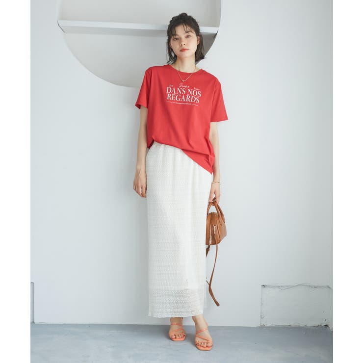 【UVカット・接触冷感・汗染み加工】フレンチロゴプリントTシャツ | ROPE' PICNIC | 詳細画像18 