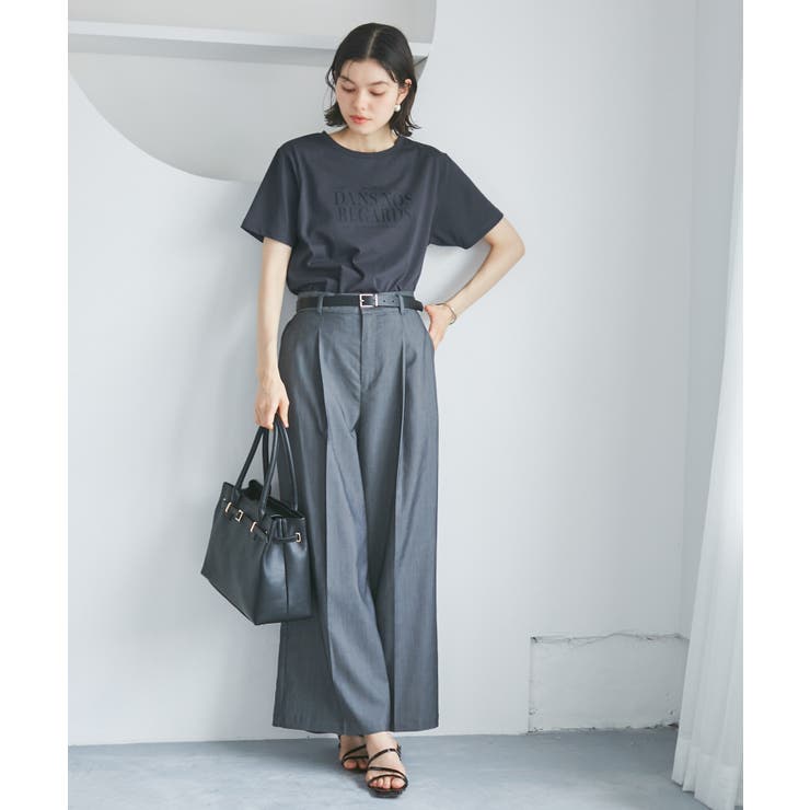 【UVカット・接触冷感・汗染み加工】フレンチロゴプリントTシャツ | ROPE' PICNIC | 詳細画像2 