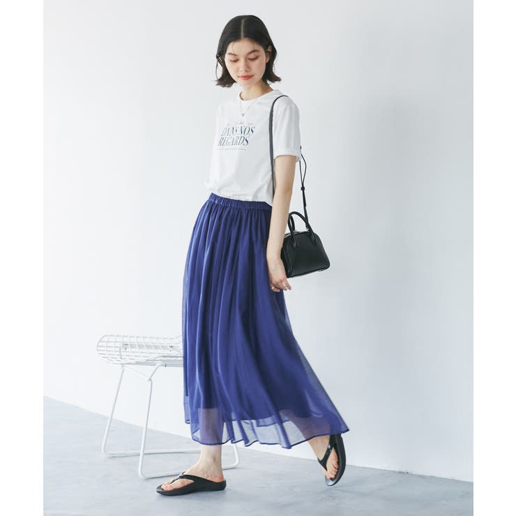 【UVカット・接触冷感・汗染み加工】フレンチロゴプリントTシャツ | ROPE' PICNIC | 詳細画像6 