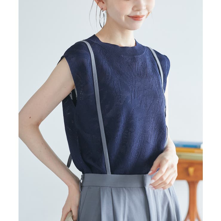 レーシーフレンチサマーニット | ROPE' PICNIC | 詳細画像1 