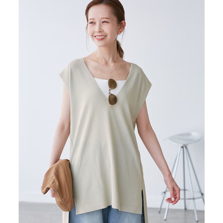 【洗濯機OK】深Vニットプルオーバー | ROPE' PICNIC | 詳細画像12 