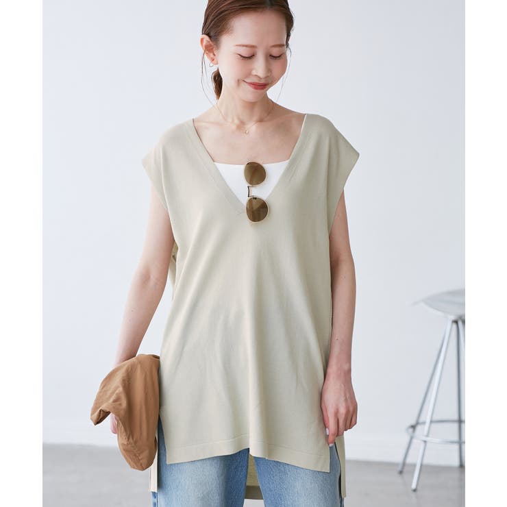 【洗濯機OK】深Vニットプルオーバー | ROPE' PICNIC | 詳細画像13 