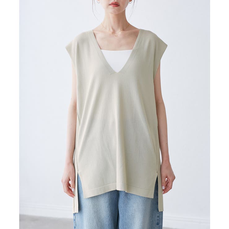 【洗濯機OK】深Vニットプルオーバー | ROPE' PICNIC | 詳細画像15 