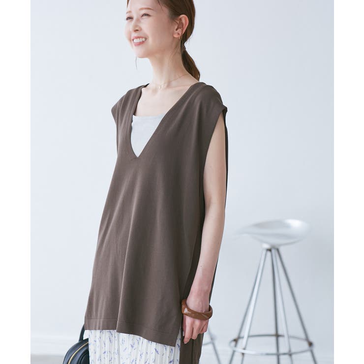 【洗濯機OK】深Vニットプルオーバー | ROPE' PICNIC | 詳細画像4 