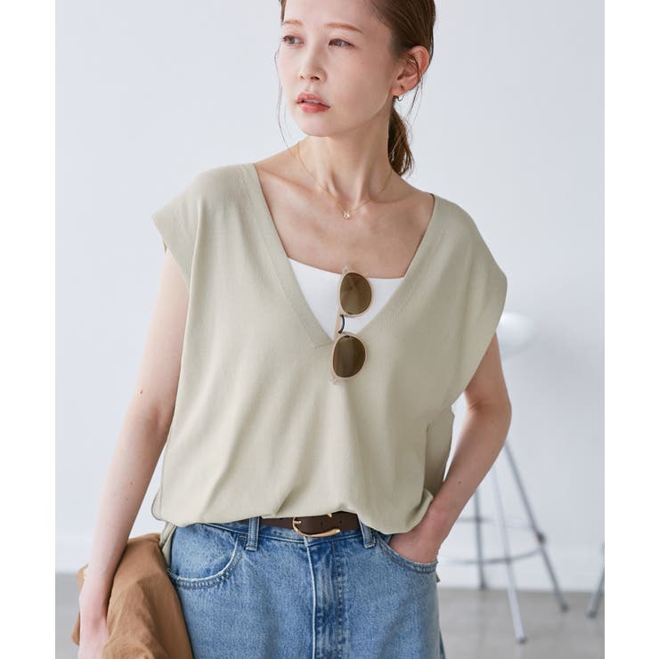 【洗濯機OK】深Vニットプルオーバー | ROPE' PICNIC | 詳細画像9 