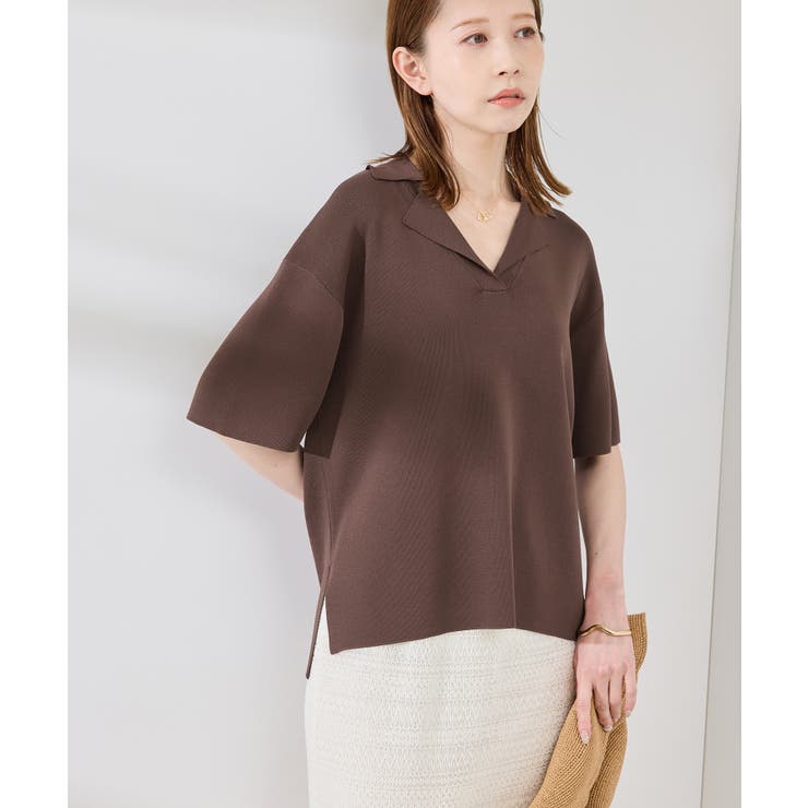 スキッパーサマーニットプルオーバー | ROPE' PICNIC | 詳細画像11 