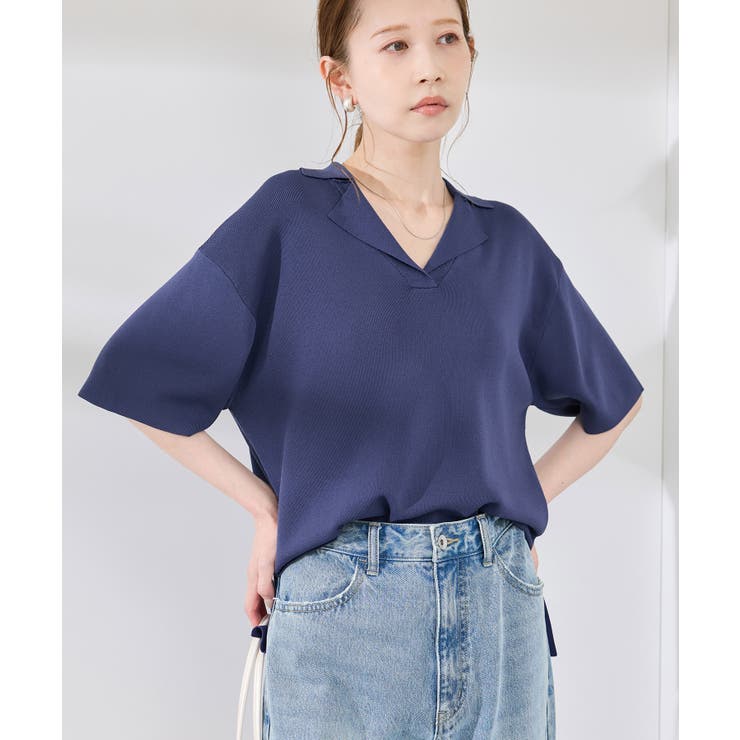 スキッパーサマーニットプルオーバー | ROPE' PICNIC | 詳細画像16 