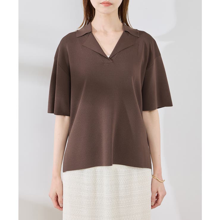 スキッパーサマーニットプルオーバー | ROPE' PICNIC | 詳細画像18 