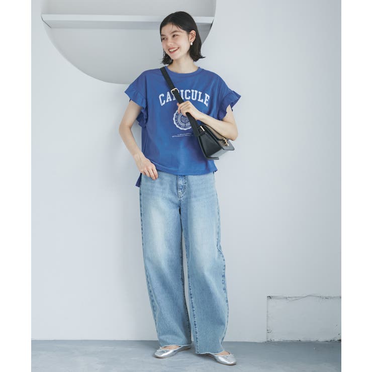 袖フリルカレッジロゴTシャツ | ROPE' PICNIC | 詳細画像17 