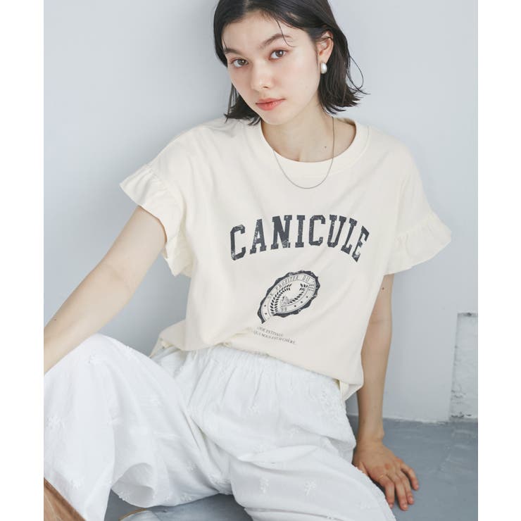 袖フリルカレッジロゴTシャツ | ROPE' PICNIC | 詳細画像8 