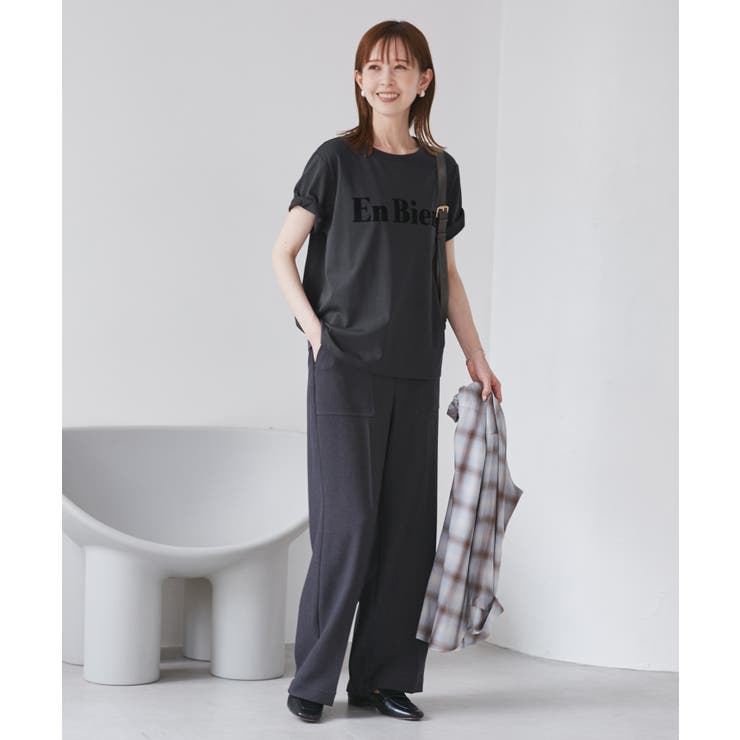 【UVカット・接触冷感・汗染み加工】フロッキーロゴTシャツ | ROPE' PICNIC | 詳細画像4 