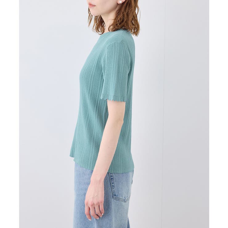 スカラップニットプルオーバー イージーケア UVカット | ROPE' PICNIC | 詳細画像18 