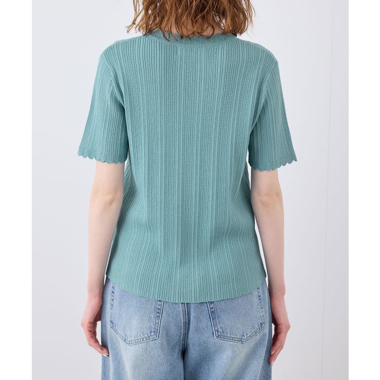 スカラップニットプルオーバー イージーケア UVカット | ROPE' PICNIC | 詳細画像19 