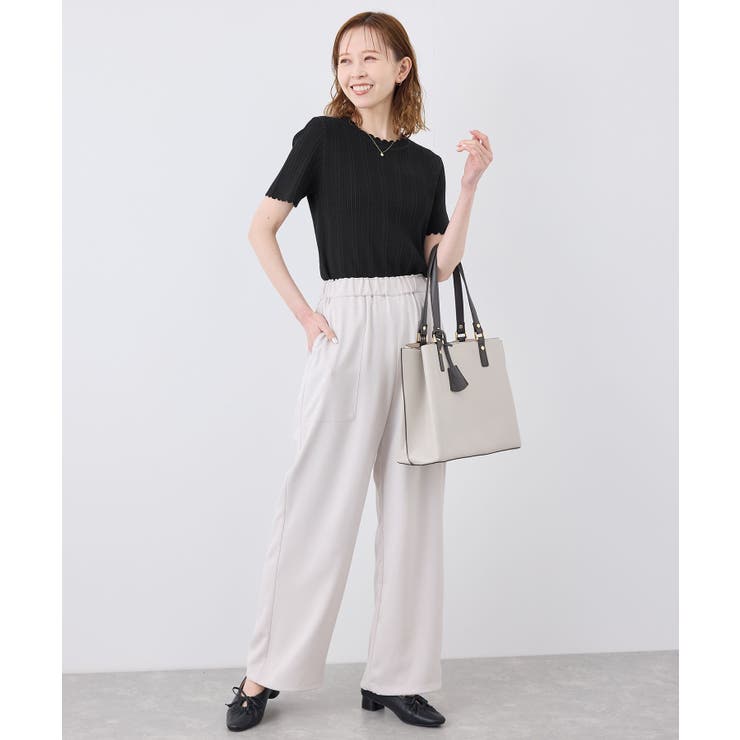 スカラップニットプルオーバー イージーケア UVカット | ROPE' PICNIC | 詳細画像2 