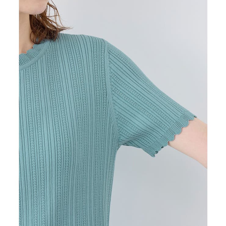 スカラップニットプルオーバー イージーケア UVカット | ROPE' PICNIC | 詳細画像21 