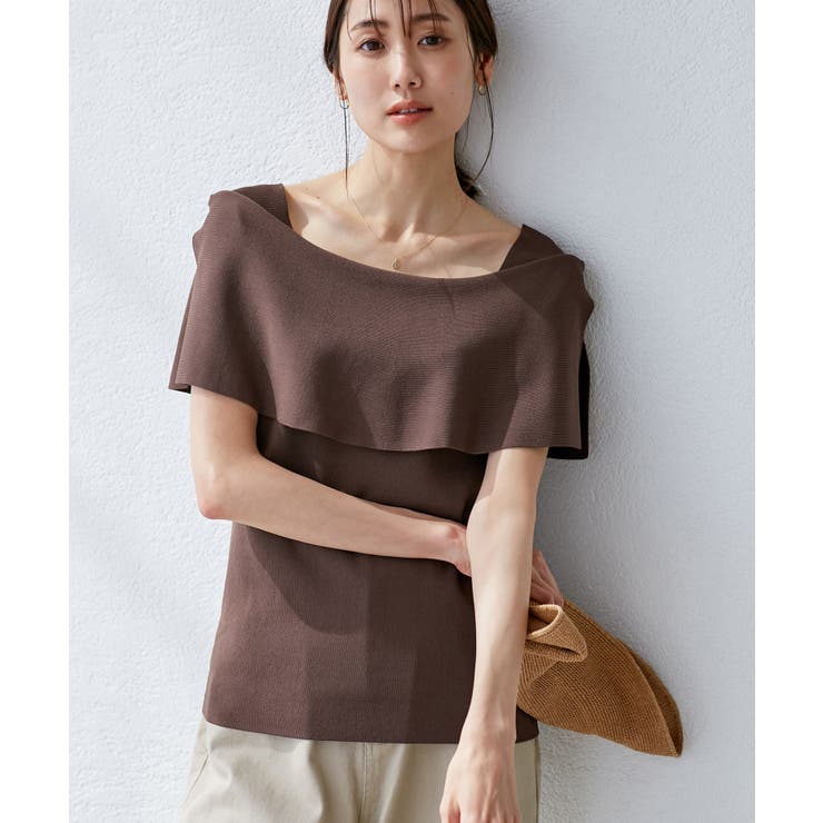 【UVカット・接触冷感・イージーケア】八方映えニット ケープニットプルオーバー | ROPE' PICNIC | 詳細画像25 