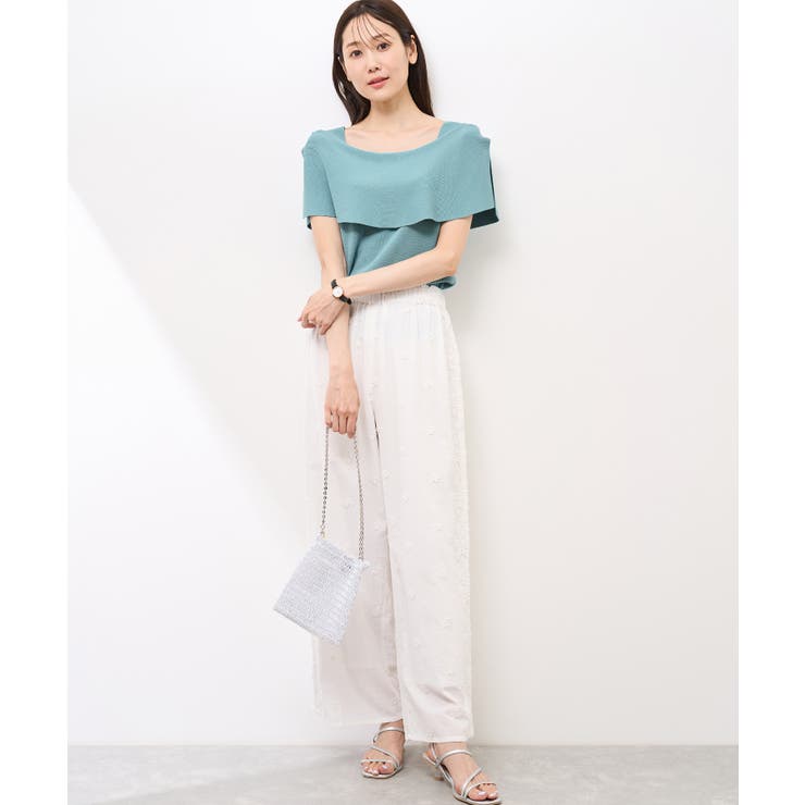 【UVカット・接触冷感・イージーケア】八方映えニット ケープニットプルオーバー | ROPE' PICNIC | 詳細画像28 