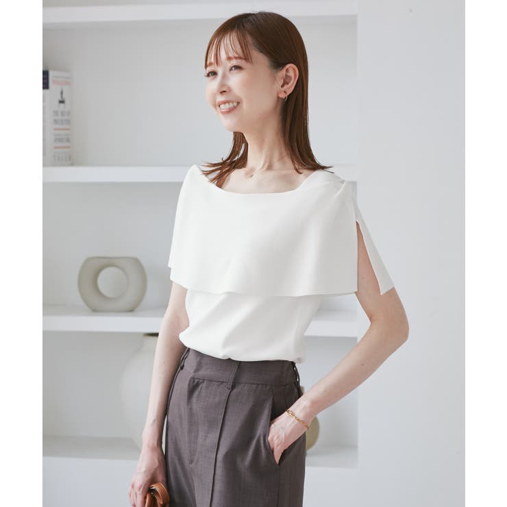 【UVカット・接触冷感・イージーケア】八方映えニット ケープニットプルオーバー | ROPE' PICNIC | 詳細画像5 