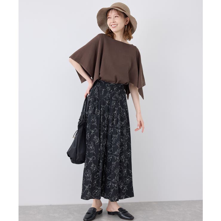 スカーフスリーブニット イージーケア UVカット | ROPE' PICNIC | 詳細画像12 