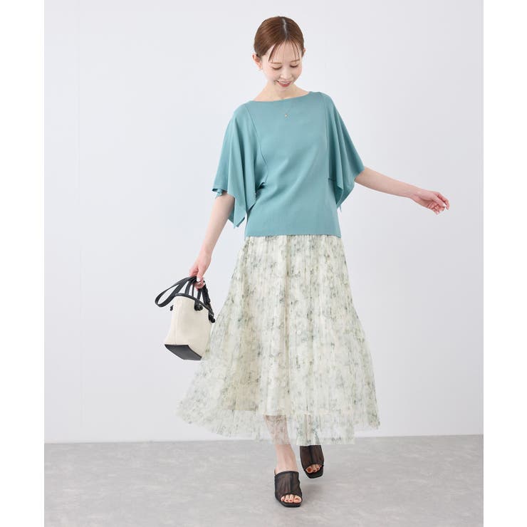 スカーフスリーブニット イージーケア UVカット | ROPE' PICNIC | 詳細画像16 