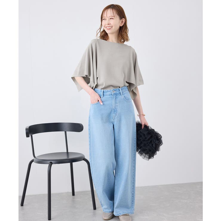 スカーフスリーブニット イージーケア UVカット | ROPE' PICNIC | 詳細画像6 