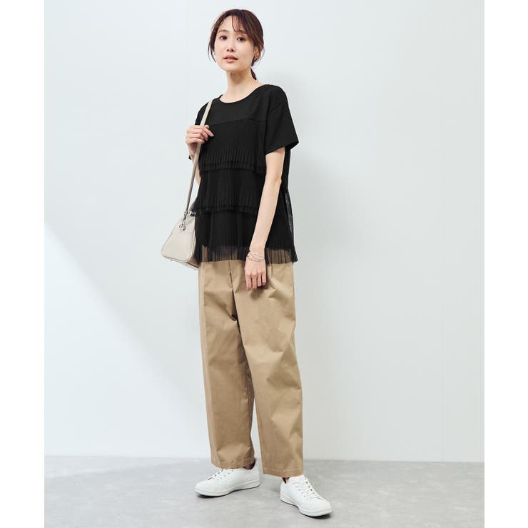 プリーツチュールドッキングTシャツ | ROPE' PICNIC | 詳細画像2 