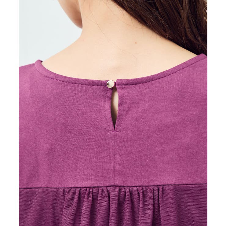 プリーツチュールドッキングTシャツ | ROPE' PICNIC | 詳細画像26 