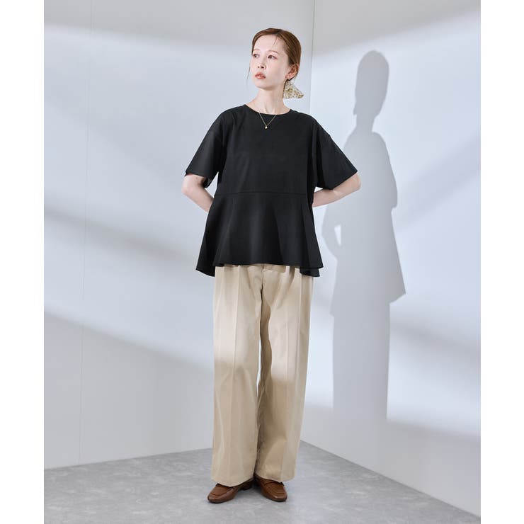 【UVカット 接触冷感】Cutee 着丈が選べる70シルケットペプラムカットトッ… | ROPE' PICNIC | 詳細画像2 