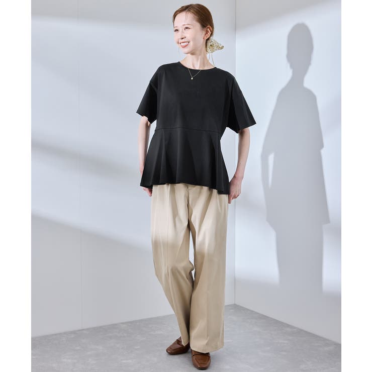 【UVカット 接触冷感】Cutee 着丈が選べる70シルケットペプラムカットトッ… | ROPE' PICNIC | 詳細画像3 