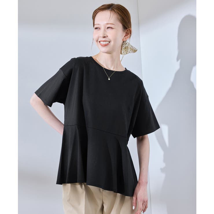 【UVカット 接触冷感】Cutee 着丈が選べる70シルケットペプラムカットトッ… | ROPE' PICNIC | 詳細画像4 