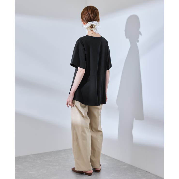 【UVカット 接触冷感】Cutee 着丈が選べる70シルケットペプラムカットトッ… | ROPE' PICNIC | 詳細画像6 