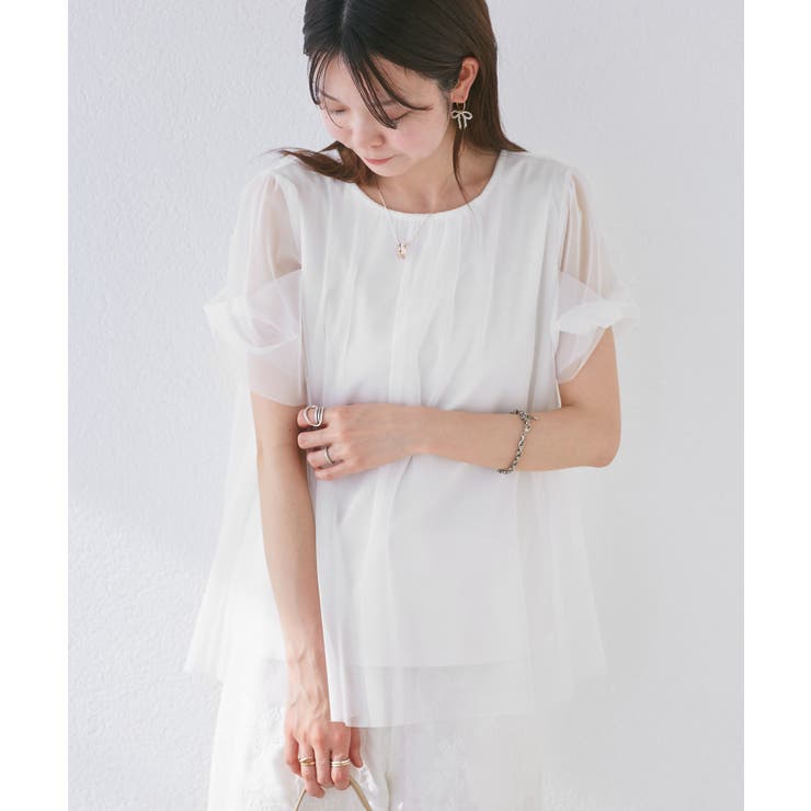 Cutee チュールドッキングツイストスリーブトップス/リンクコーデ | ROPE' PICNIC | 詳細画像12 