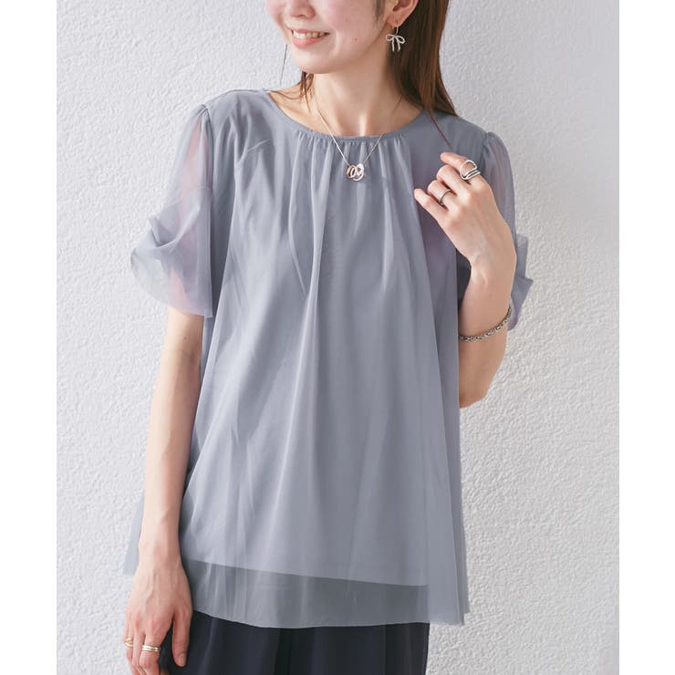 Cutee チュールドッキングツイストスリーブトップス/リンクコーデ | ROPE' PICNIC | 詳細画像16 