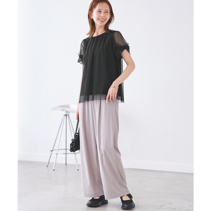 Cutee チュールドッキングツイストスリーブトップス/リンクコーデ | ROPE' PICNIC | 詳細画像2 