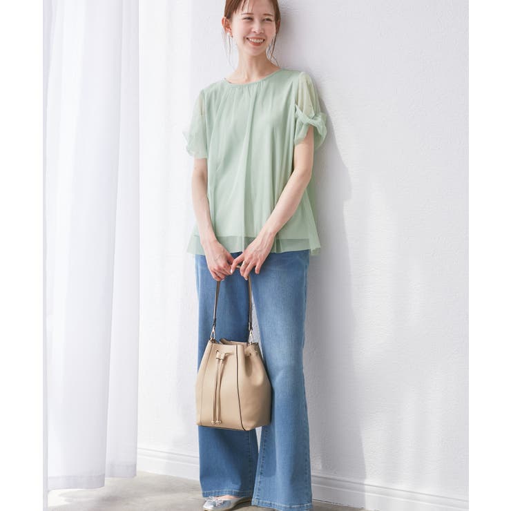 Cutee チュールドッキングツイストスリーブトップス/リンクコーデ | ROPE' PICNIC | 詳細画像6 