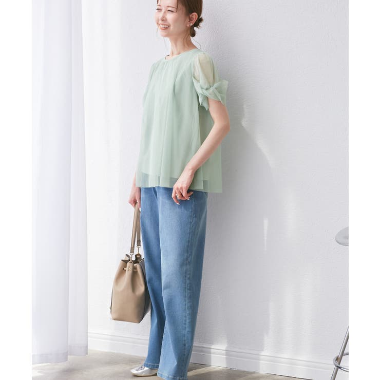 Cutee チュールドッキングツイストスリーブトップス/リンクコーデ | ROPE' PICNIC | 詳細画像7 