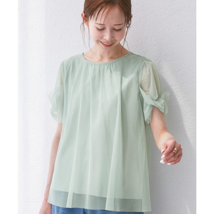 Cutee チュールドッキングツイストスリーブトップス/リンクコーデ | ROPE' PICNIC | 詳細画像9 